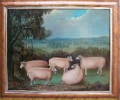 Oil Painting of Sheep