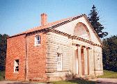 Ingestre Pavilion showing old & new brickwork