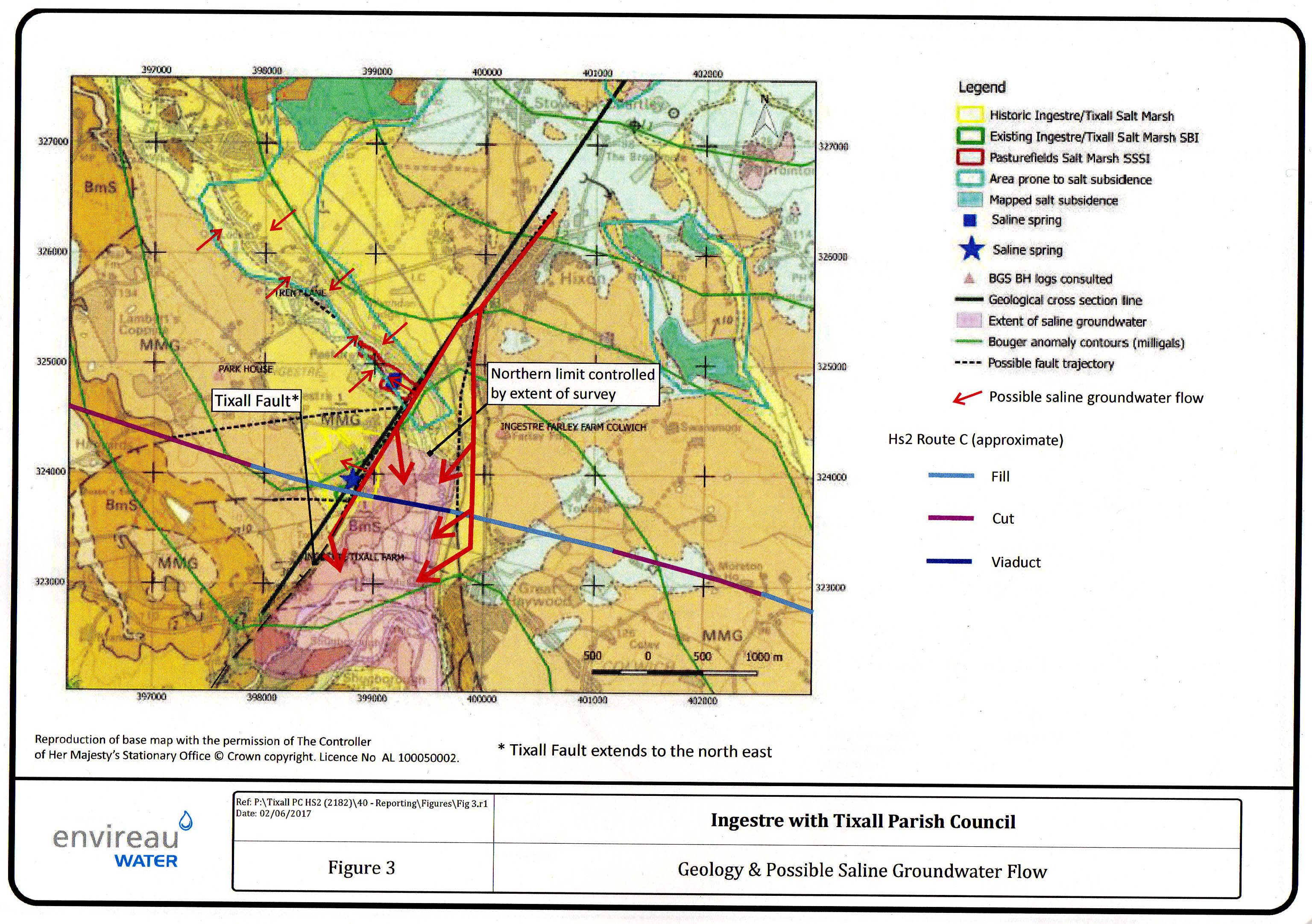 Geological base map with
                  additional data