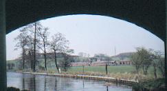 Tixall farm from the Swing Bridge