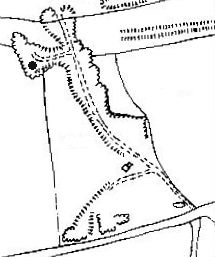 1880 OS Map showing Quarry by Billy's Hill