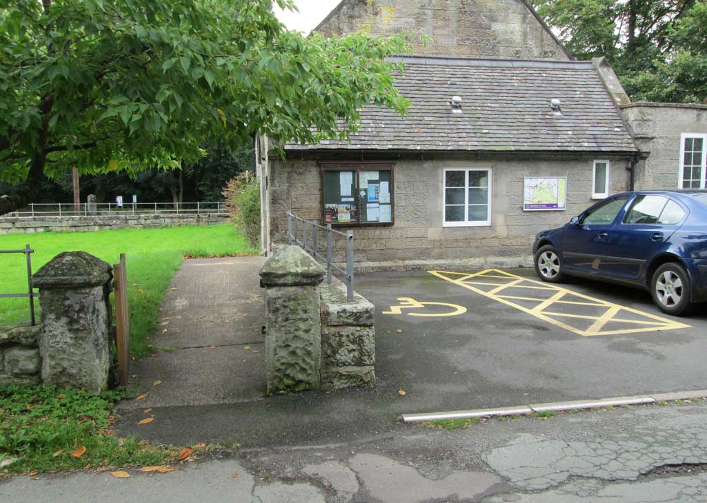 Main
                    entrance & disabled parking