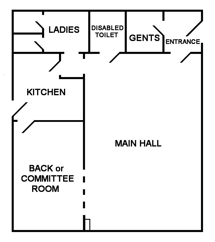 Plan of
                    Hall